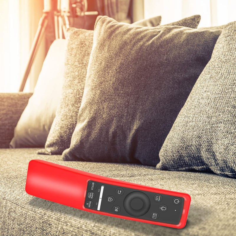Lambcare Case Compatible with Samsung Smart TV Remote Controller BN59 Series, Light Weight Silicone Cover Protector Shockproof Anti-Slip Remote Skin Sleeve - Red - Image 3